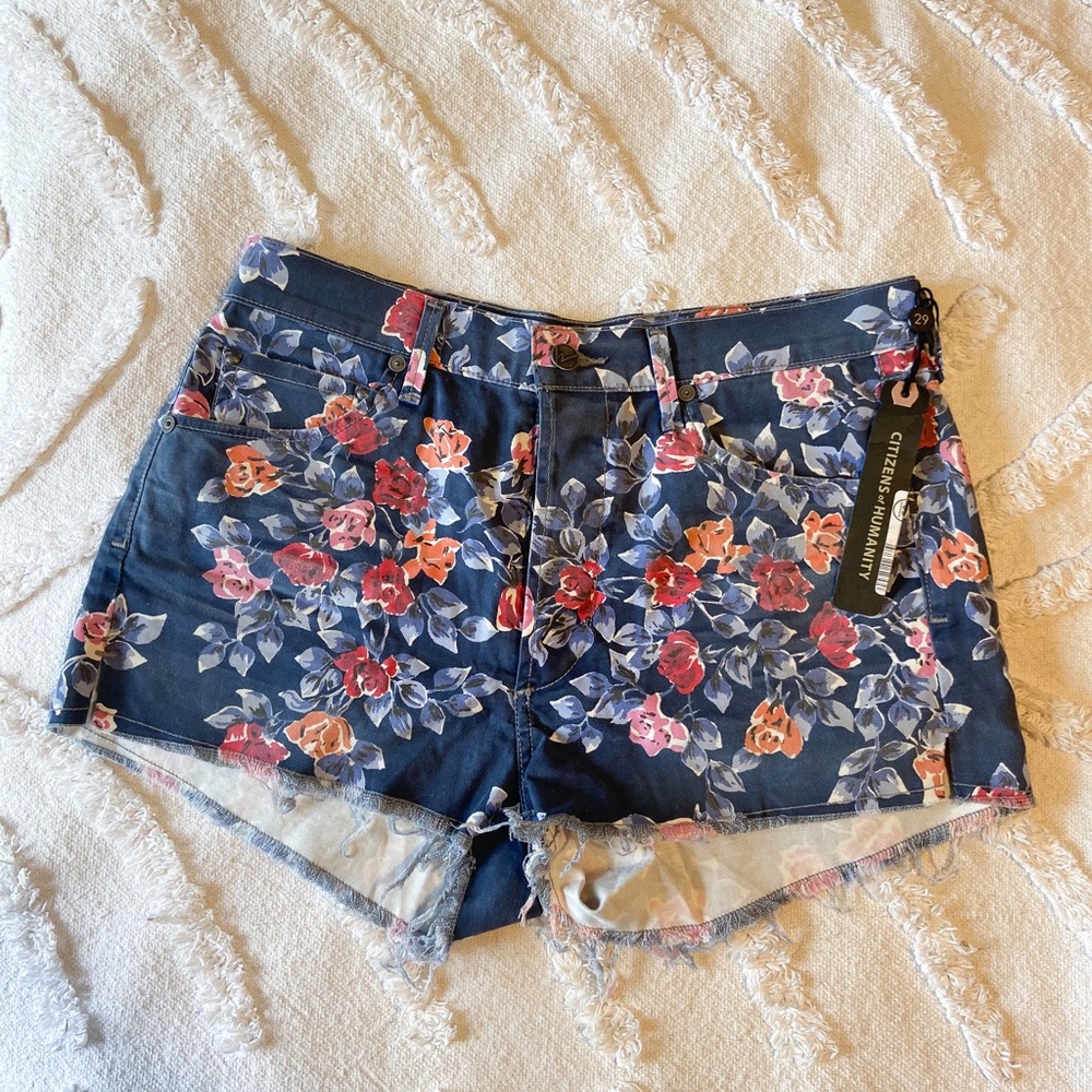 Citizens of Humanity floral shorts